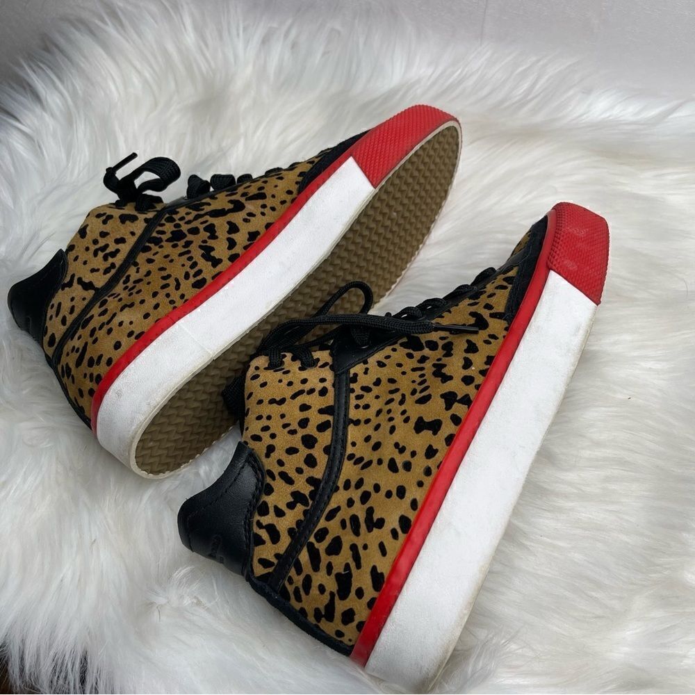 Rag & Bone Army High Top Tan Cheetah Suede Sneake… - image 8